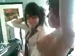 Boda alemana con zapatos mamada hardcore rojos